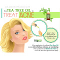 Óleo da árvore do chá da Austrália para o tratamento da acne